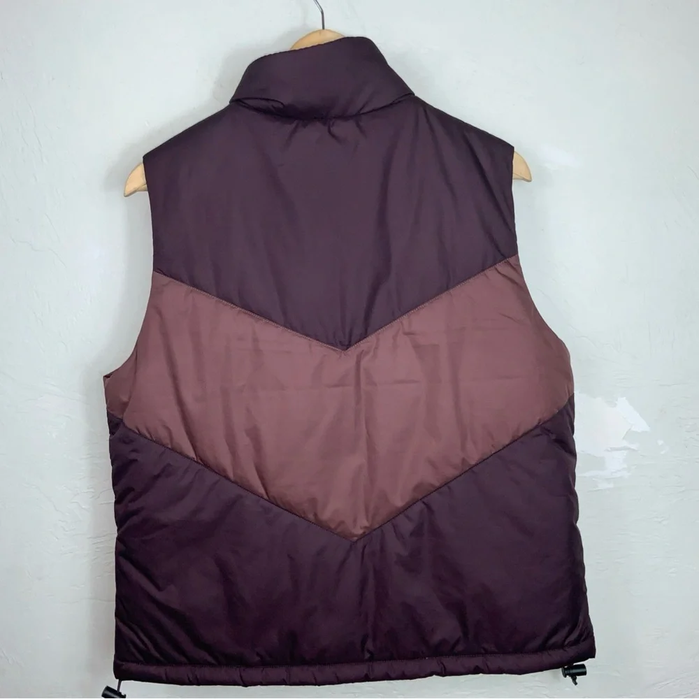 The North Face Sylvester Vest Women’s Size L – Retro Puffer Purple EUC - Picture 8 of 11
